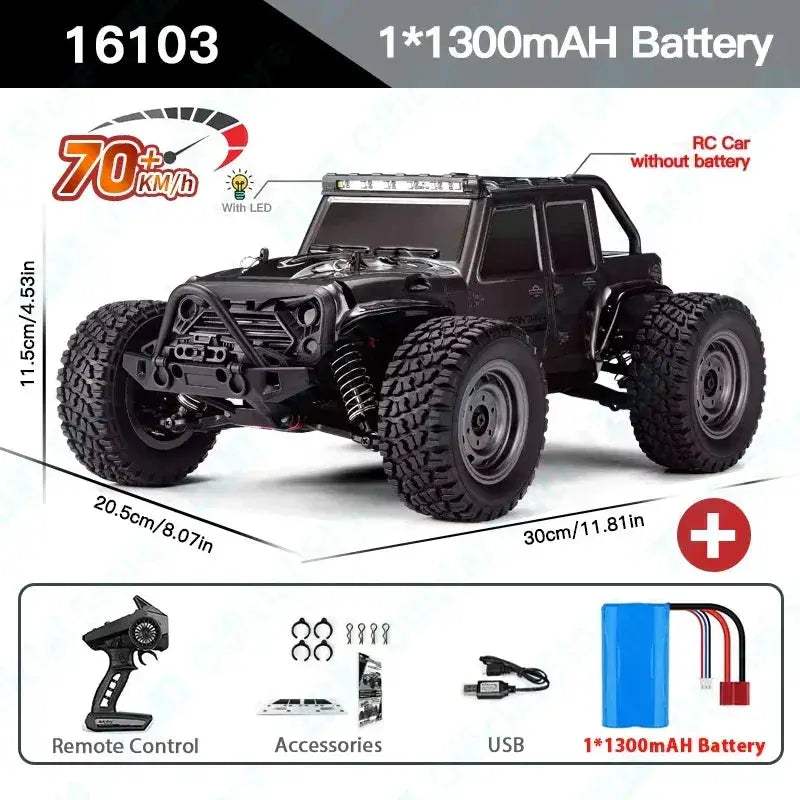 High Velocity 4WD RC Car With Brilliant LED Lights - Image 12