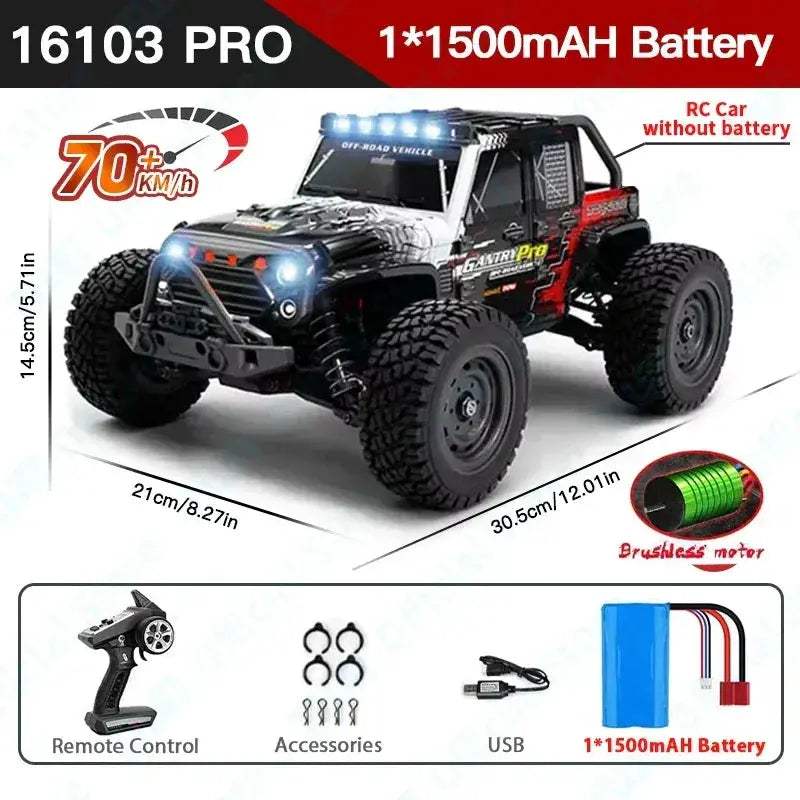 High Velocity 4WD RC Car With Brilliant LED Lights - Image 14
